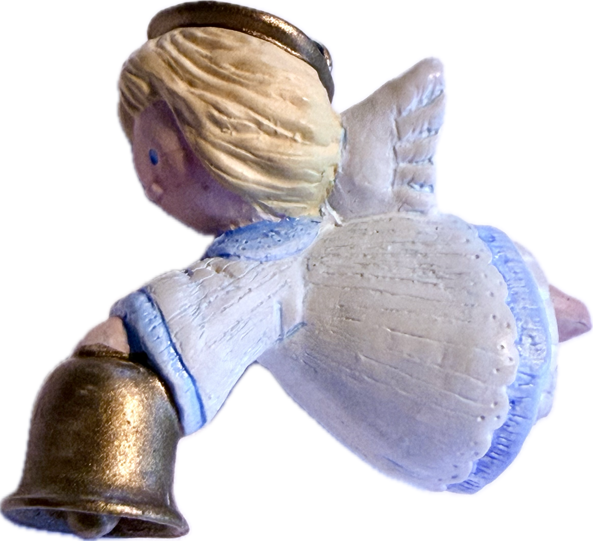 2000 Treasure Tree, Miniature Ornament ANGEL WITH BELL